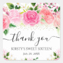 Recherche de timbres de fleur autocollants Merci