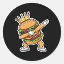 Zoek naar grappige hamburger stickers Dansfeest