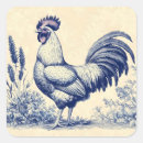 Recherche de coq autocollants Jaune