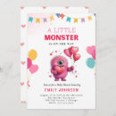 Recherche de monstre baby shower invitations Petit