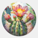 Recherche de cactus colorés autocollants Fleurs