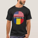 Recherche de drapeau roumain tshirts Américain