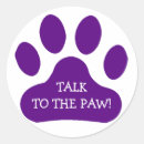 Recherche de chien pourpre autocollants Patte