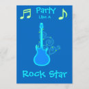 Recherche de rock star party invitations Guitare