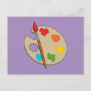 Recherche de palette de peinture cartes postales Brosse
