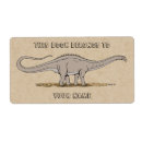 Zoek naar dinosaur etiketten Brontosaurus