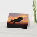 Recherche de cheval galopant vœux cartes Silhouette