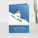 Recherche de le ski anniversaire cartes Humour