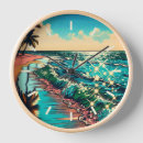 Recherche de style côtier horloges Océan