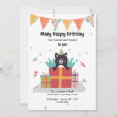 Recherche de chat heureux vœux cartes D'anniversaire