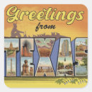 Recherche de carte du texas autocollants Rétro