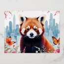 Recherche de red panda cartes postales Sauvage