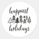 Recherche de noël arbre autocollants Noir et blanc