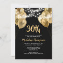 Recherche de gold black balloons invitations Chic