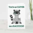 Recherche de raccoon vœux cartes Mignonette