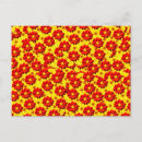 Recherche de motif coloré cartes postales Jaune
