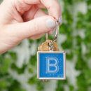 Recherche de lettre b porteclés Initiale