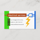 Recherche de prise électrique cartes visite Électricien