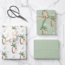 Zoek naar aap baby shower cadeaupapier Groen