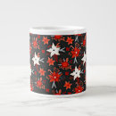 Recherche de fleur blanche rouge tasses Floral