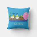Recherche de grenouilles drôles coussins Illustration