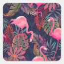 Recherche de motif de flamants autocollants Aquarelle