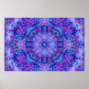 Recherche de fractale bleue posters Violet