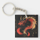 Recherche de dragons orientaux porteclés Rouge