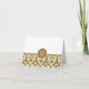 Recherche de damass vœux cartes Monogramme