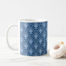 Recherche de conception vintage tasses Bleu