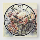 Recherche de peinture florale horloges Rose