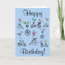 Zoek naar fiets cartoon kaarten Schattig