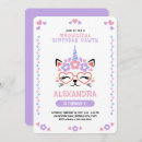 Recherche de unicorn cat invitations Fille