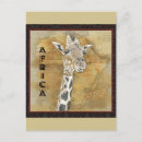 Recherche de girafe vintage cartes postales Afrique