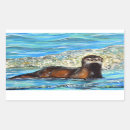 Recherche de loutre de rivière autocollants Loutres