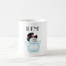 Recherche de neige sur noël tasses Bonhomme de neige