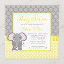 Recherche de gris et jaune invitations Neutre de genre