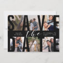 Recherche de photo collage save the dates Noir et blanc