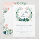 Recherche de floral bleu et vert invitations Botanique