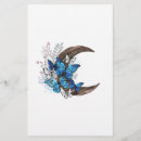 Zoek naar man in de maan briefpapier Blauw