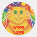 Recherche de de chat amour autocollants Rétro