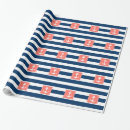 Recherche de ancre nautique de marine papier cadeau Bleu