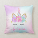 Recherche de petite licorne coussins Conte de fées