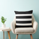 Recherche de rayures noires blanches coussins Géométrique