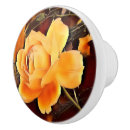 Recherche de fleur orange boutons et poignées de porte Pour elle