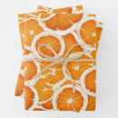 Recherche de orange fruit papier cadeau Aquarelle