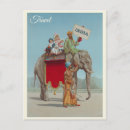 Recherche de éléphants vintages cartes postales Animal