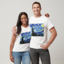 Recherche de nuit étoilée tshirts Vincent van gogh