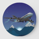 Zoek naar vliegtuig klokken Blauw