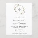 Recherche de bon marché mariage invitations Monogramme
